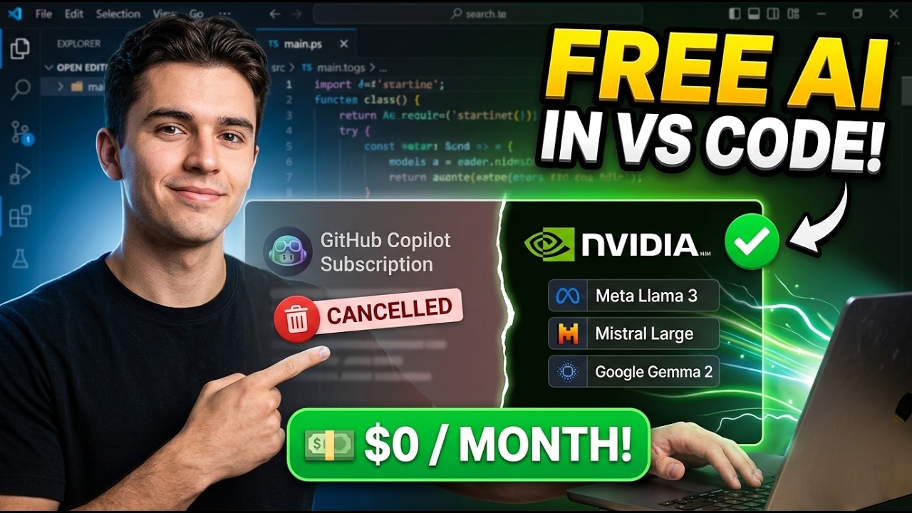 I Replaced my Copilot Subscription with Free AI Models | Step by Step Tutorial