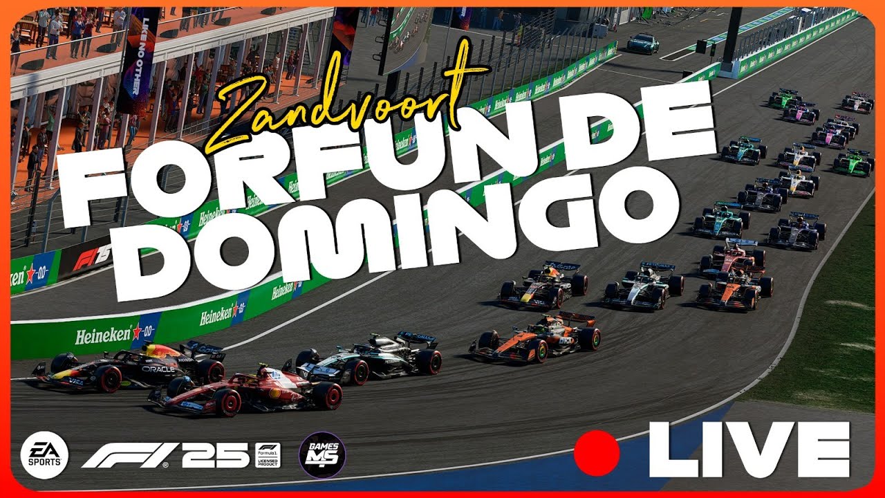 F1 2025 AO VIVO GP DOS PAISES BAIXOS | FORFUN DE DOMINGO | NAR: QUEIROZ