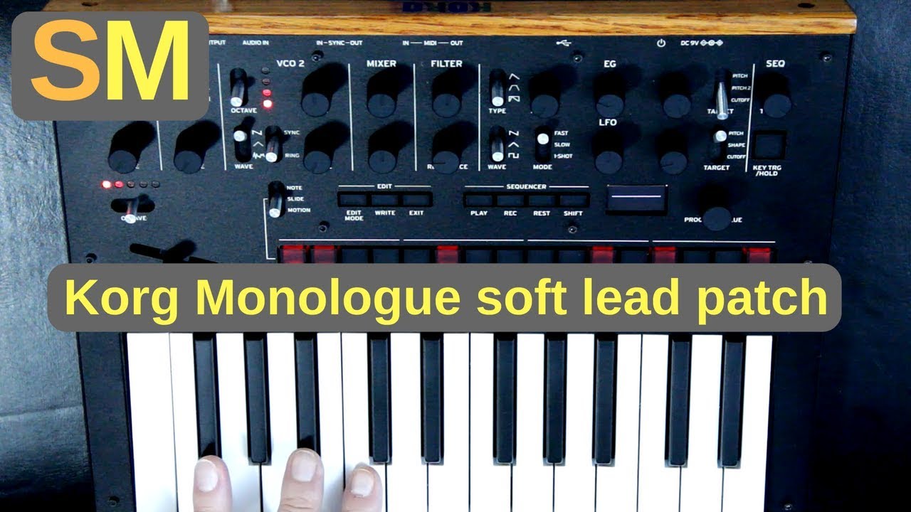 Korg Monologue soft lead patch