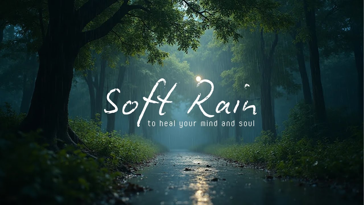 Live Forest Rain at Night 🌧️ Calm & Steady Rain Sounds (No Thunder)