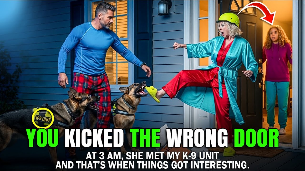 HOA Karen Kicks My 15 year old Niece Door at 3 AM When — My K-9s Were Ready to Attack!