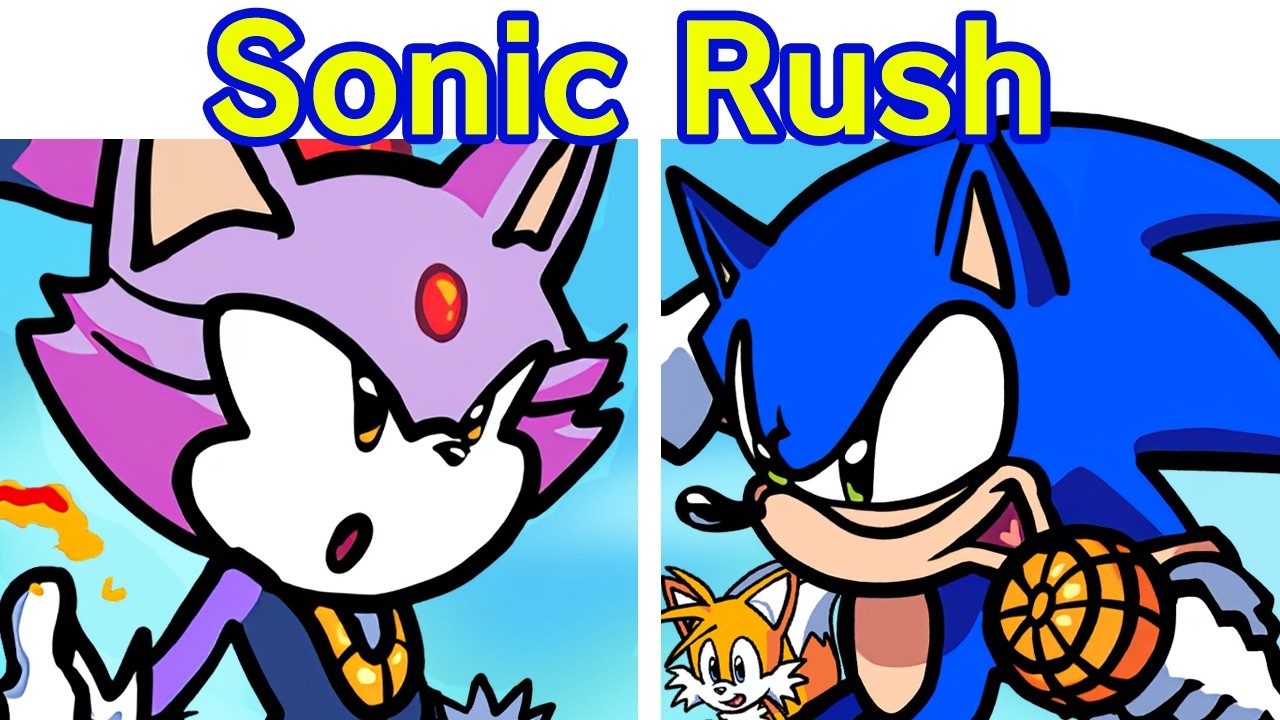 Sonic Rush in FNF | Blaze the Cat VS Sonic The Hedgehog (Rushshot)