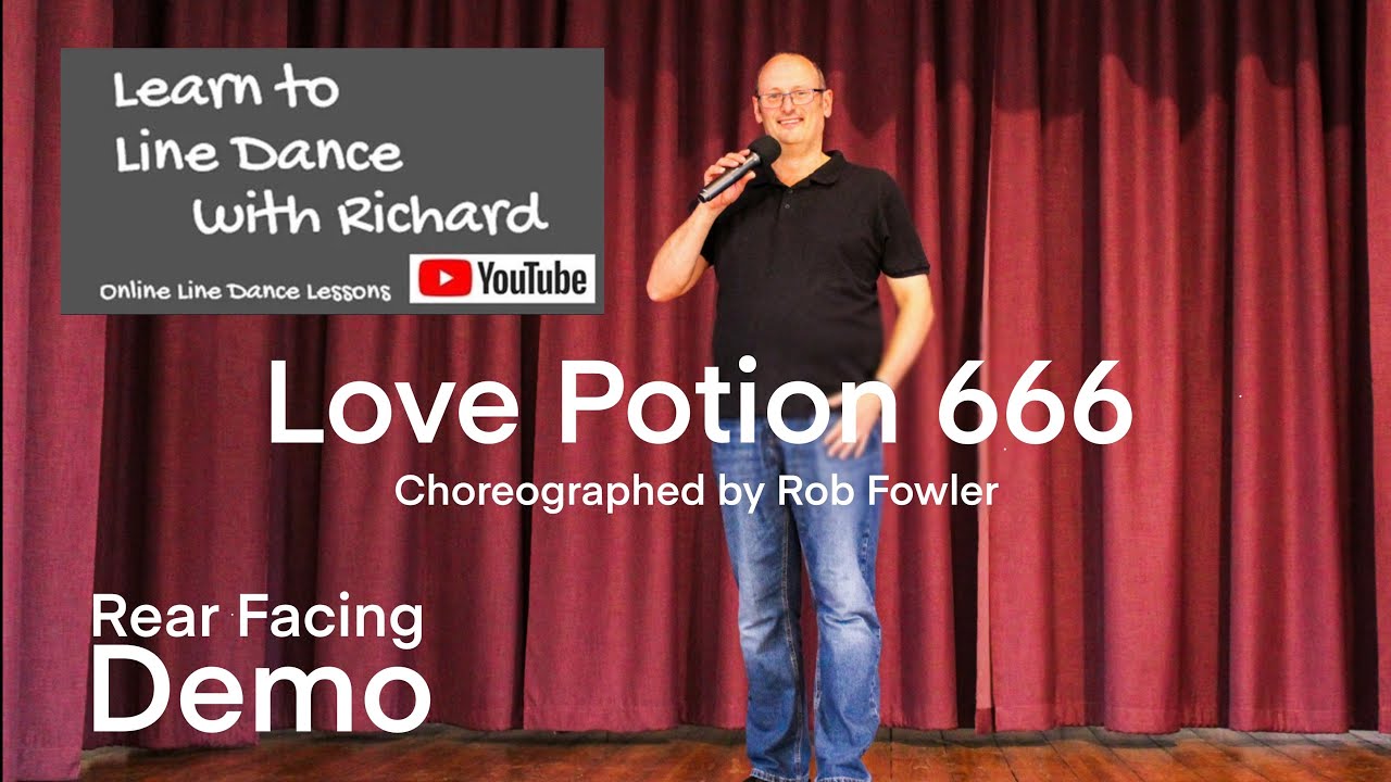 FREESTYLE / REAR FACING DEMO BEGINNER LINE DANCE - Love Potion 666