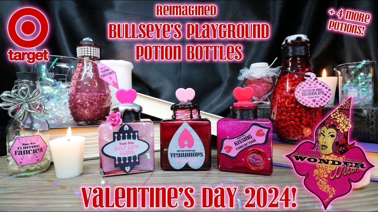 2024 Target Potion Bottles : Bullseye's Playground : Valentine’s Day Love Potions : Wonder Witch