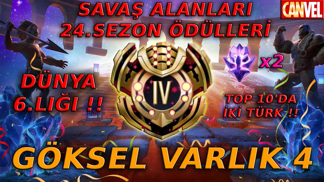 SAVAŞ ALANLARI 24.SEZON'DA DÜNYA 6.’SI OLDUM!! | CELESTIAL 4 | SIRALAMADA TOP 10'DA 2 TÜRK🇹🇷💪🏻- MCOC