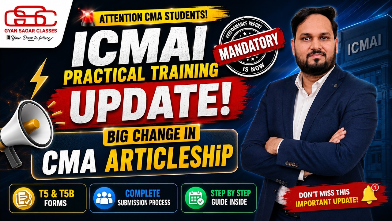 CMA Students ALERT! 😱 ICMAI Changed Articleship Rules | Must Watch Before Submission