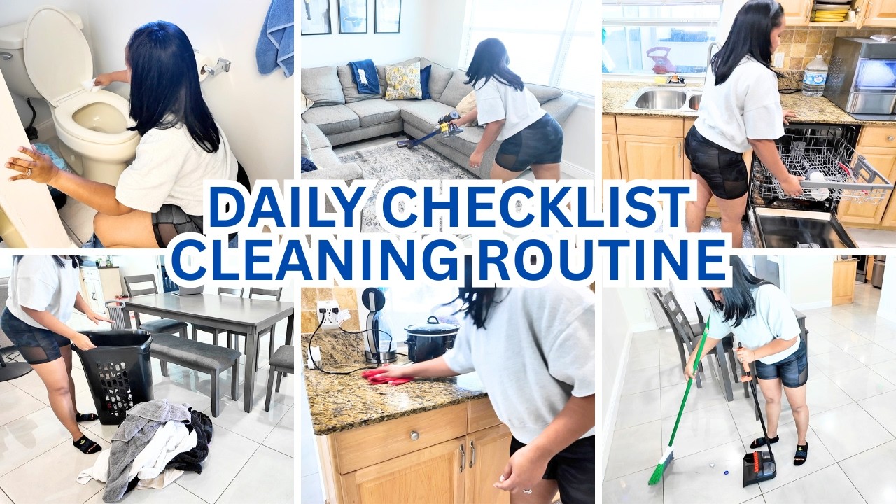 HOW TO STAY ON TOP OF CLEANING AND LAUNDRY WITH THIS DAILY CLEANING ROUTINE | LAUNDRY ROUTINE