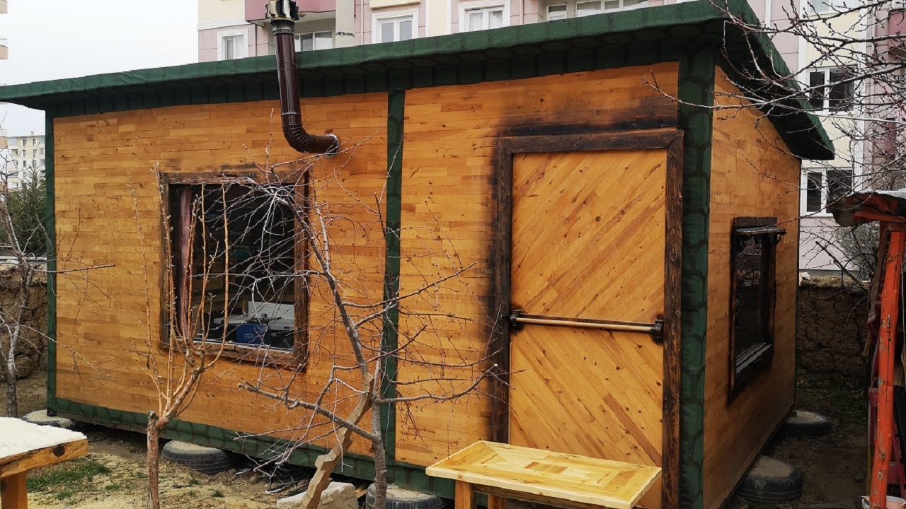 How to Build a SHED / The wooden cabin / Build a hut / Tiny house / DIY wooden house / Ahşap ev yap