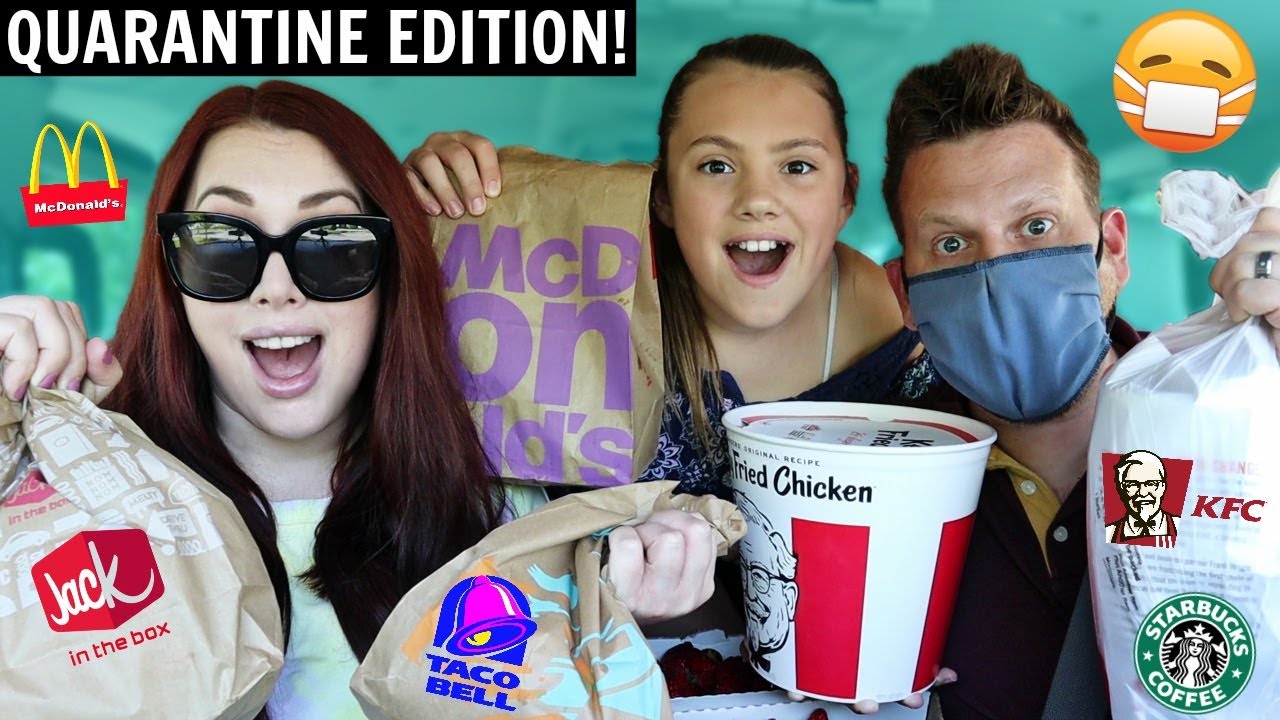 Letting The Person In FRONT Of Me Decide What I EAT For A Day During Quarantine!