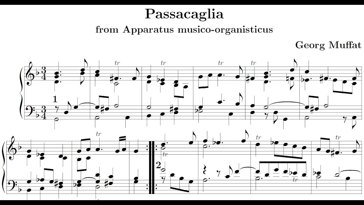 Georg Muffat - Passacaglia g-Moll