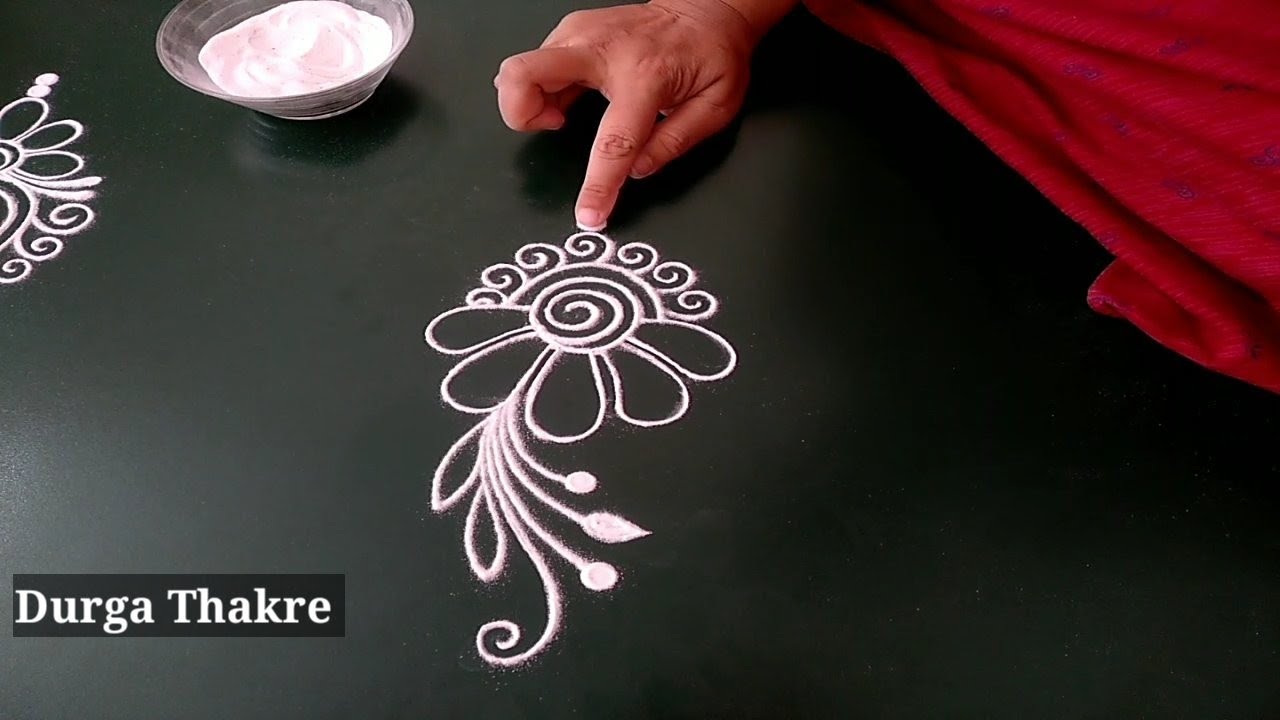 satisfying 10 simple rangoli designs easy attractive | daily kolams for beginners | latest muggulu |