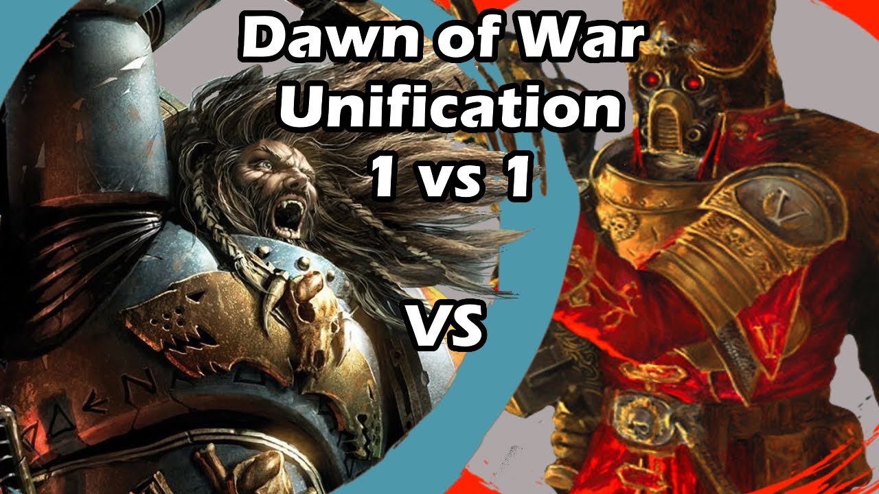 Dawn of War Unification: 1 vs 1 SPACE WOLVES (Kripto_Svin) vs Vostroyan Firstborn (Irukukwu)