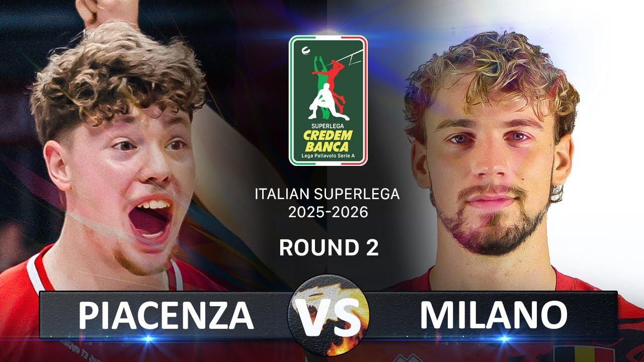 Piacenza vs Milano | Italian Volleyball SuperLega 2025/2026