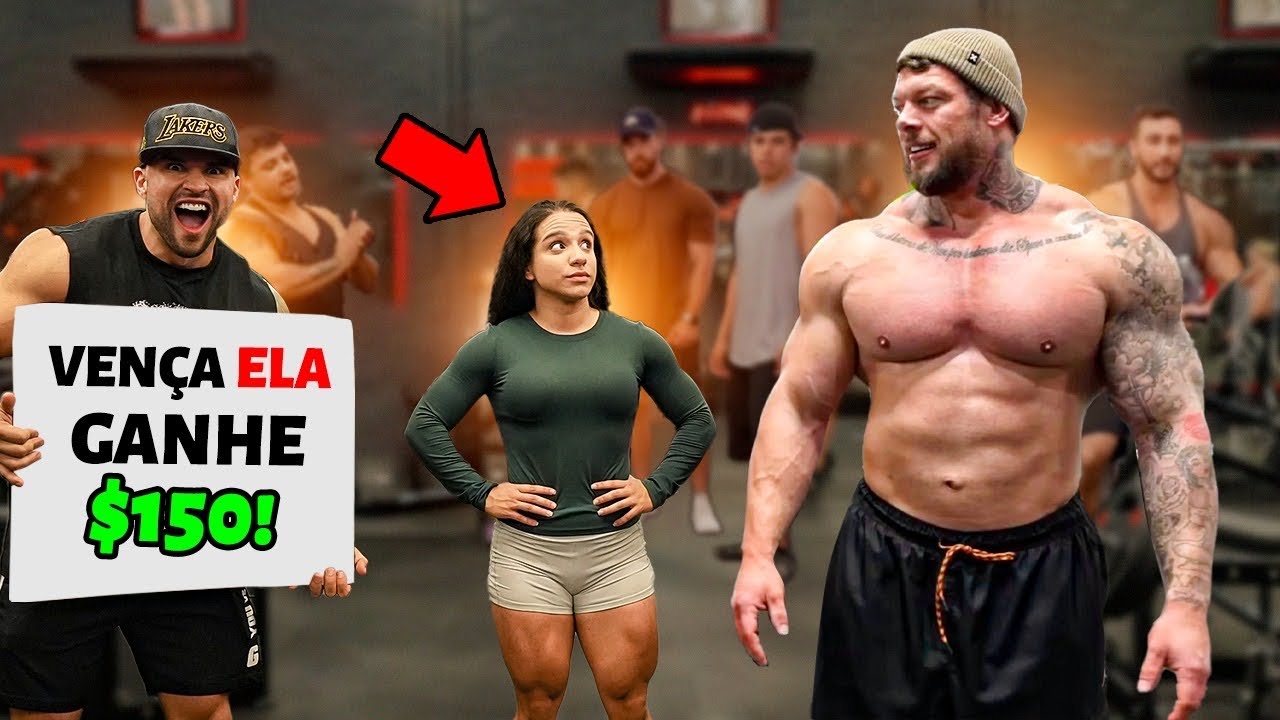 Vença a MENINA de 60kg em QUALQUER Exercício, Ganhe $150!! (Competição Pública)