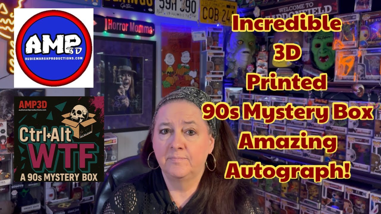 Unboxing an AMAZING 90s 3-D Printed box AMP’d Audie Marsh