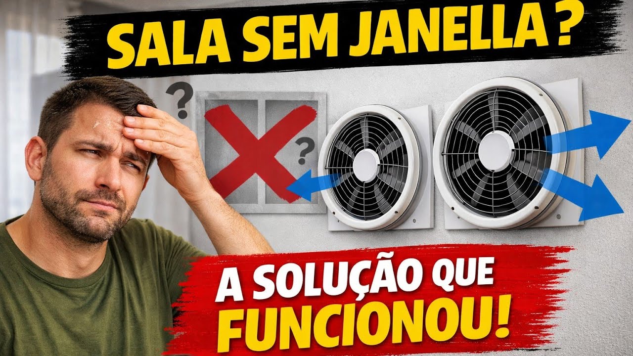 Ninguém fala disso: como ventilar uma sala sem janela
