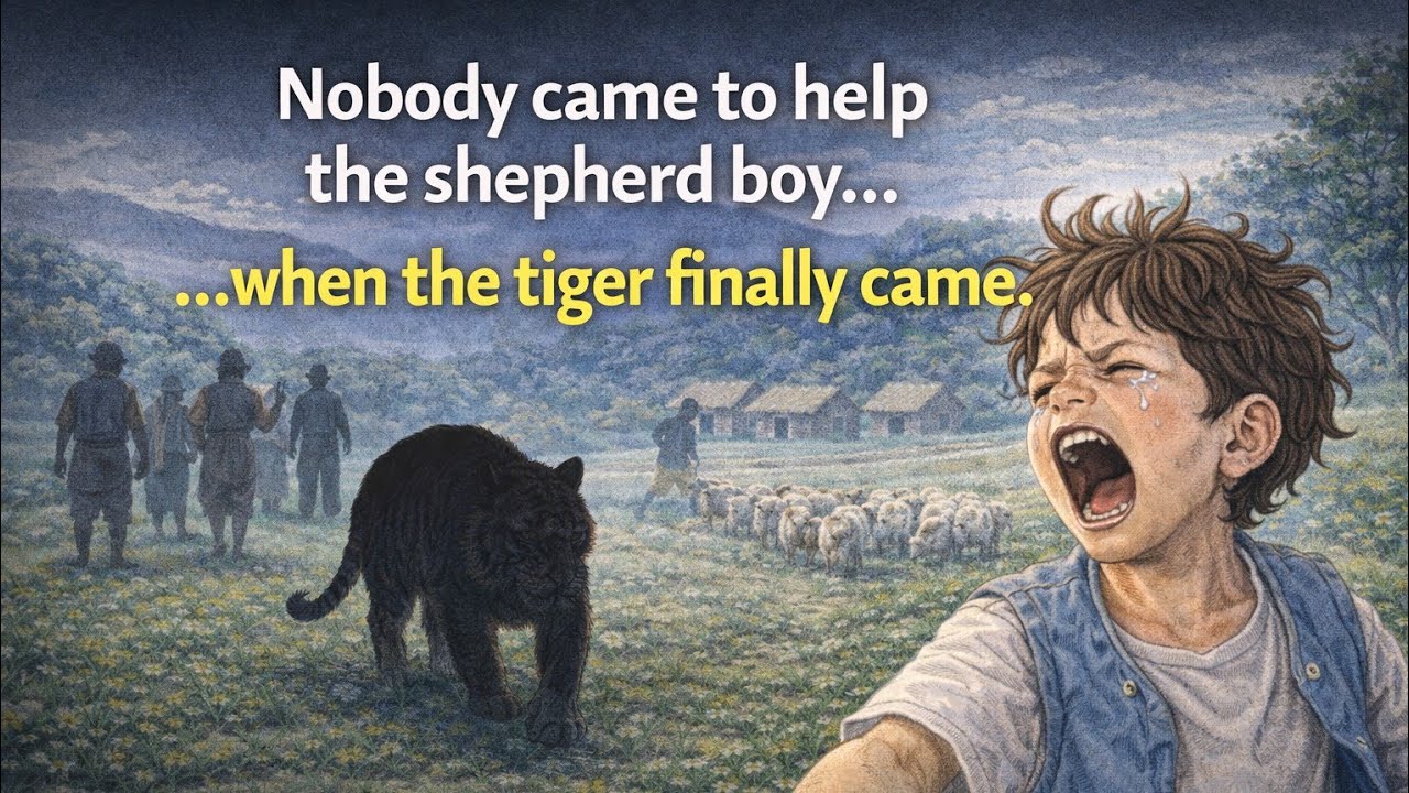 The Shepherd Boy Who Cried Tiger 🐯 | Classic Moral Story for Kids