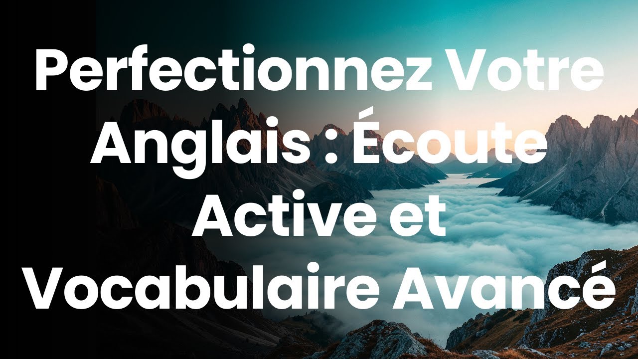 Perfectionnez Votre Anglais : Écoute Active et Vocabulaire Avancé