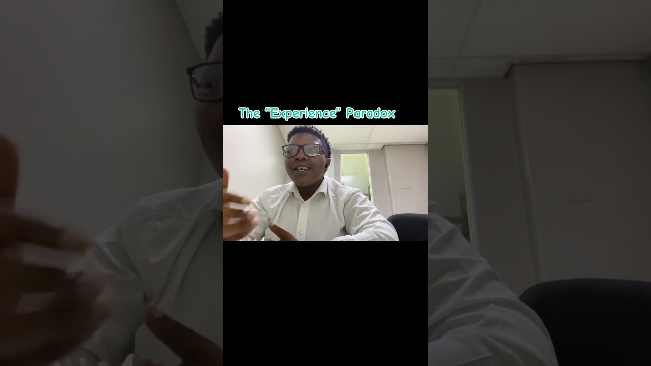 The experience paradox