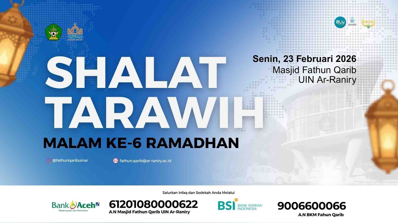 🛑 LIVE TARAWIH 6 RAMADHAN 1447 HIJRIAH