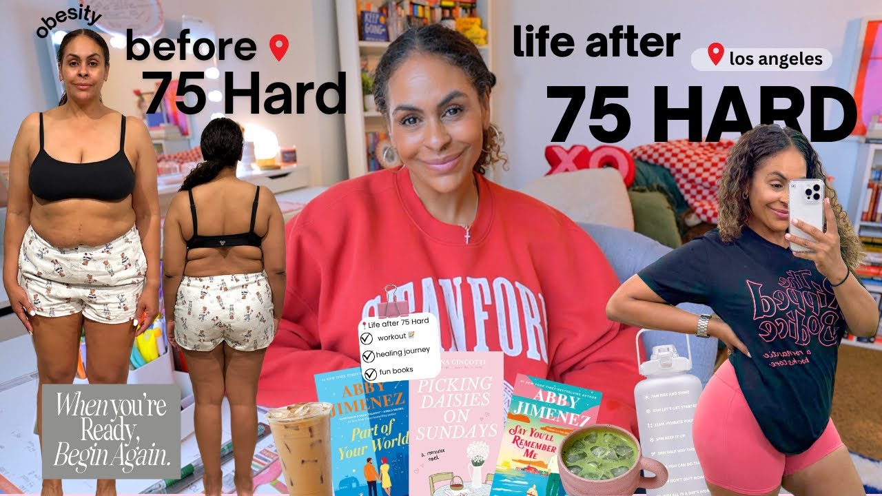 Getting back on track after 75 Hard | workout routine, mini book tour, boundaries, new Me 🎀✨
