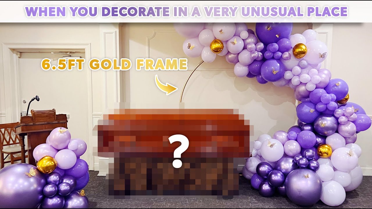 Balloons decoration in very unusual place | DIY Balloons