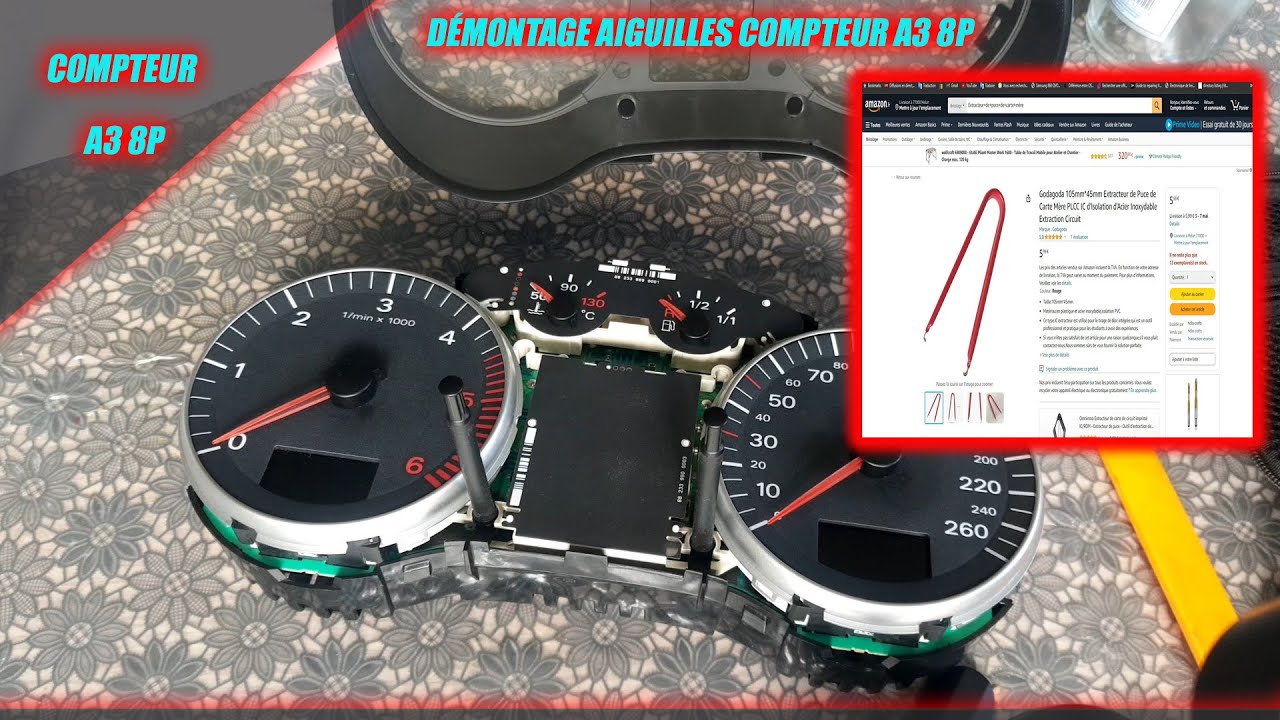 [TUTO] Démontage des aiguilles compteur Audi a3 8p