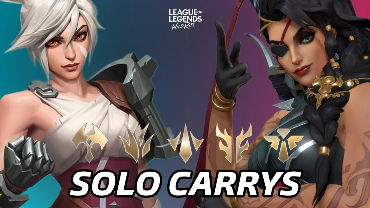 THE BEST SOLO CARRY CHAMPIONS OF WILD RIFT PATCH 7.1C AND THEIR BUILDS 🔥