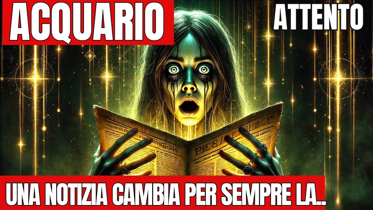 ACQUARIO QUESTO TI LASCIA SCIOCCATO: AVRAI...