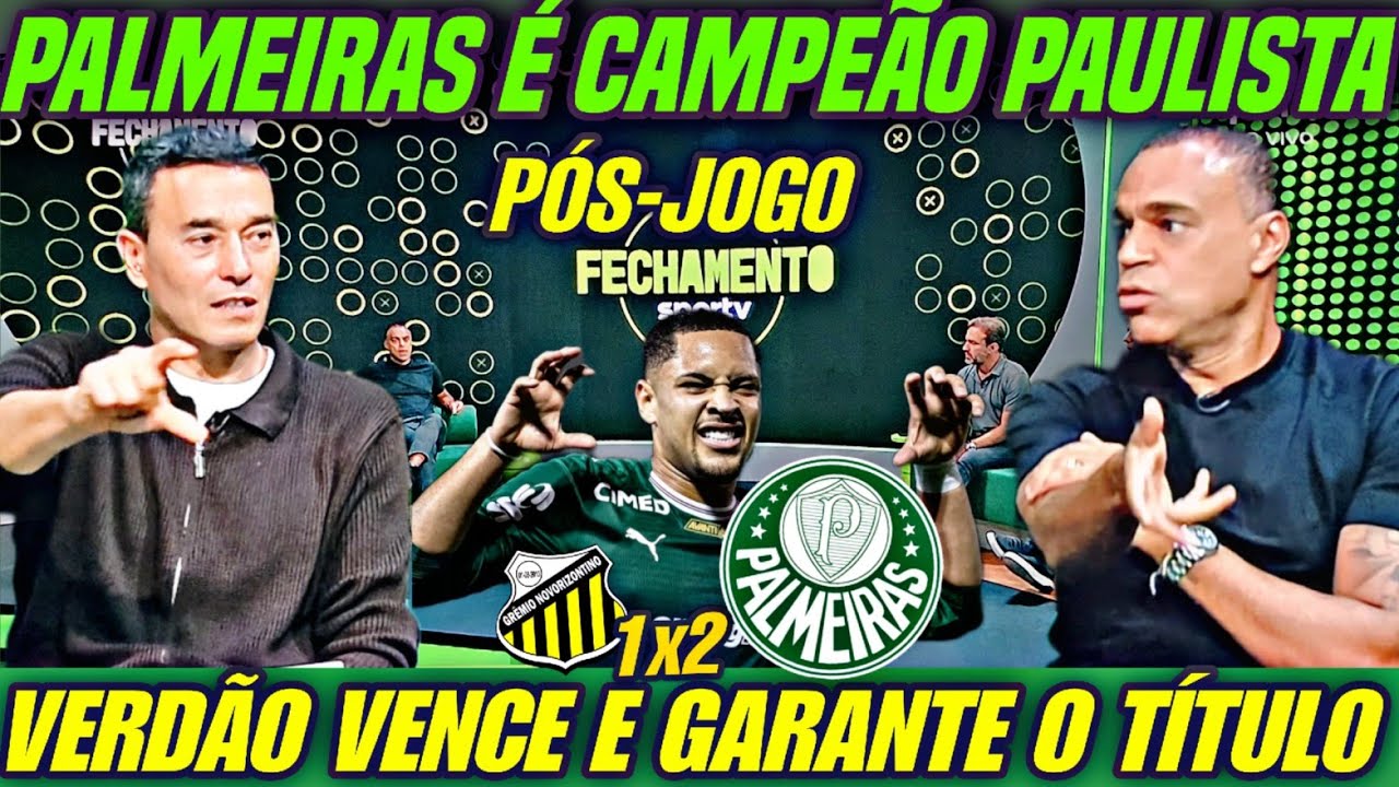 🏆 PALMEIRAS CAMPEÃO PAULISTA! Verdão vence o Novorizontino por 2x1 e garante o título | Pós-jogo
