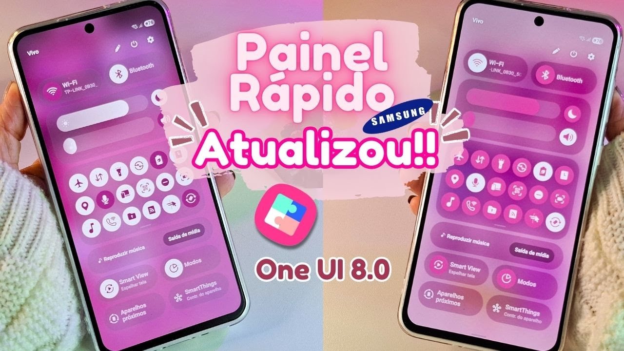 🔥ATUALIZOU!!!🔥 Como PERSONALIZAR o PAINEL RÁPIDO do SAMSUNG | CENTRAL DE CONTROLE | NOTIFICAÇÕES