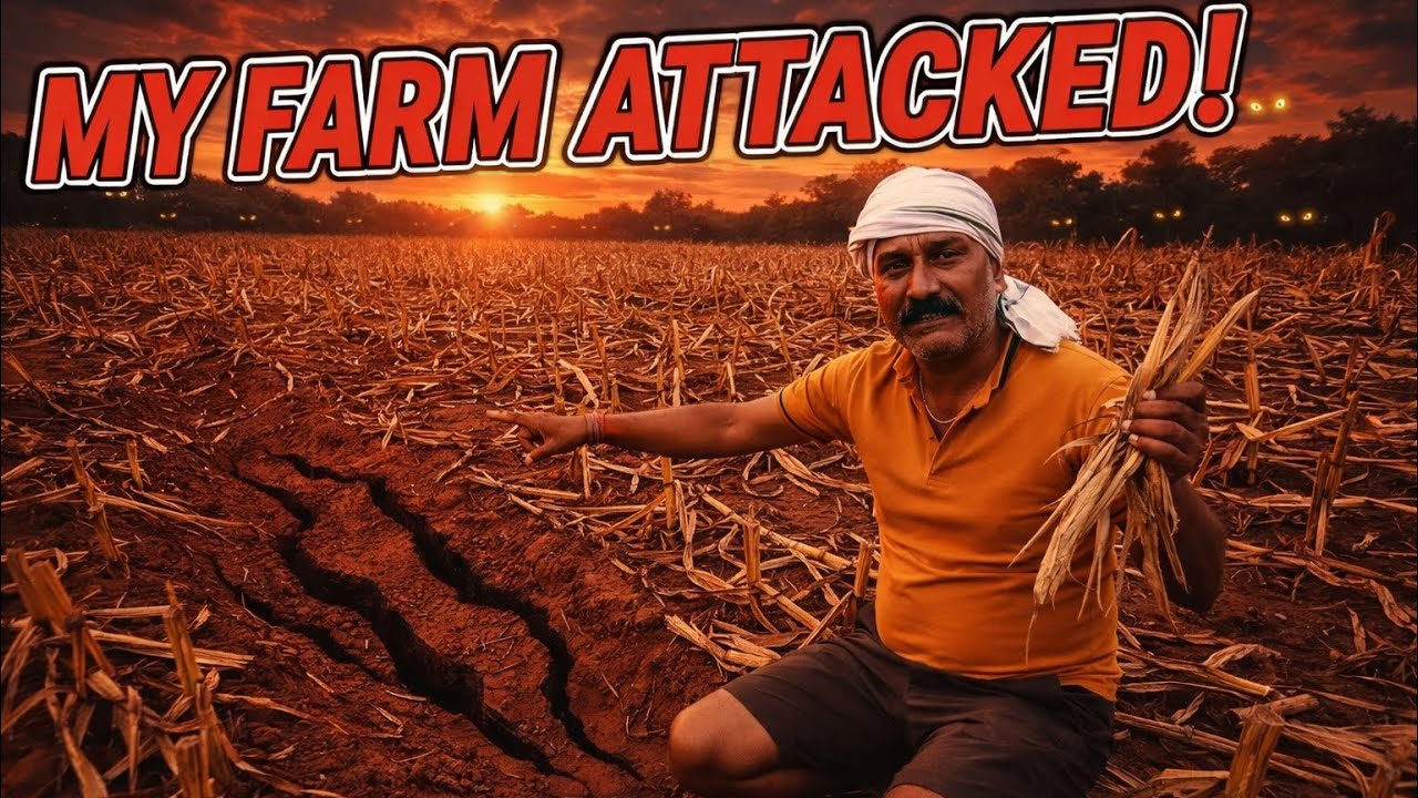 Farm Attack in India 🇮🇳 | Mysterious Creatures Exposed! | #FarmVlog #IndianFarmer #VillageLife 