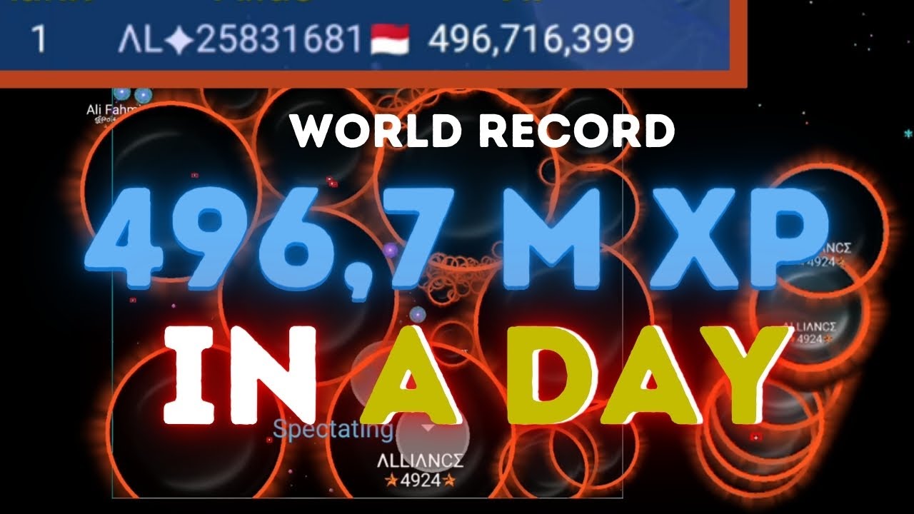 ALMOST 500M XP DAILY !! World Record | Nebulous.io