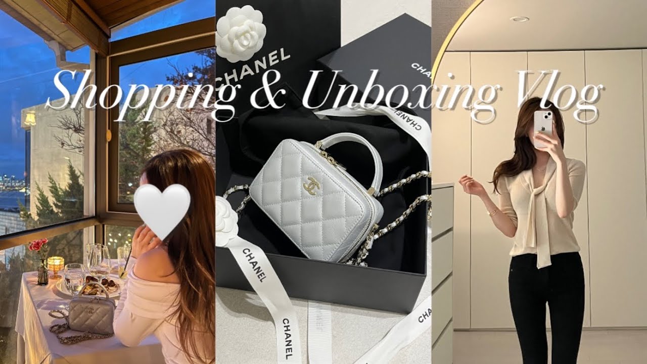eng) 대학생 일상 | 백화점 닫기 1분 전에 결제한 샤넬 언박싱🎁 | 일주일 ootd | 스터디윗미 | 신라호텔. 프렌치 토스트. 디저트 먹방
