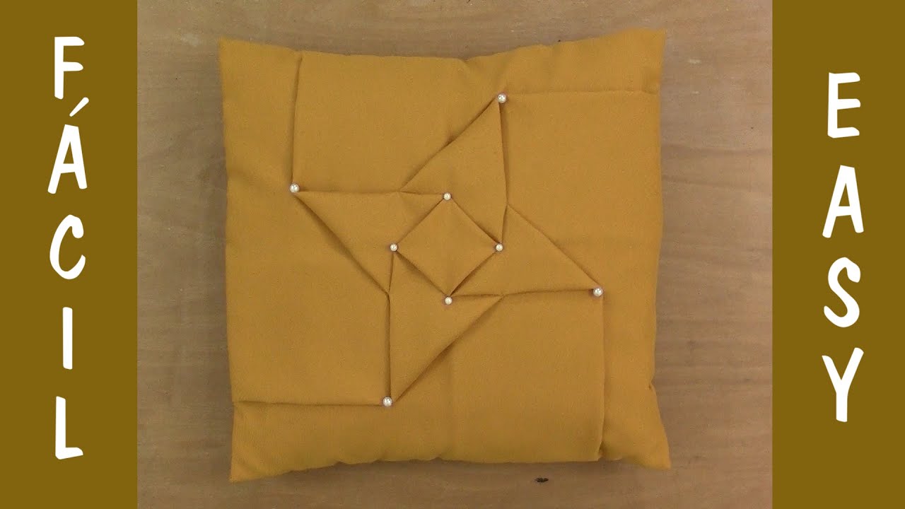 🧡Cojín Drapeado Atria🧡SMOCKING CUSHION-CAPITONE-FABRIC MANIPULATION-ALMOFADA CAPITONE-SEWING CUSHION