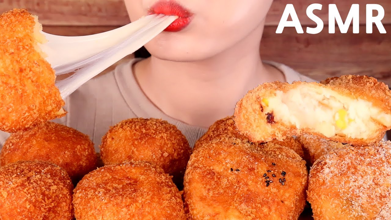 ASMR*CRUNCHY* ASSORTED CROQUETTES eating sounds MUKBANG여러가지 고로케 먹방【咀嚼音】いろいろコロッケを食べる