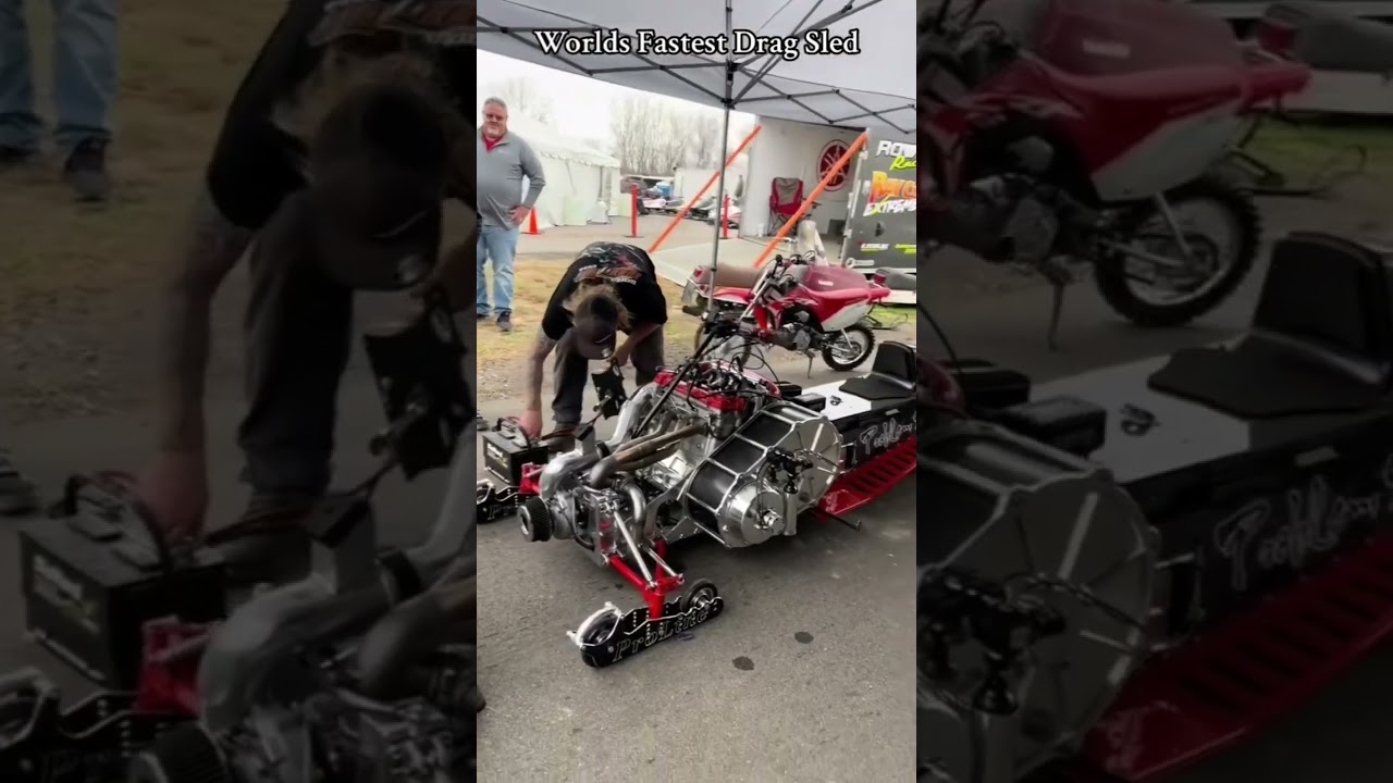 Worlds fastest drag sled. 🏆🏁 