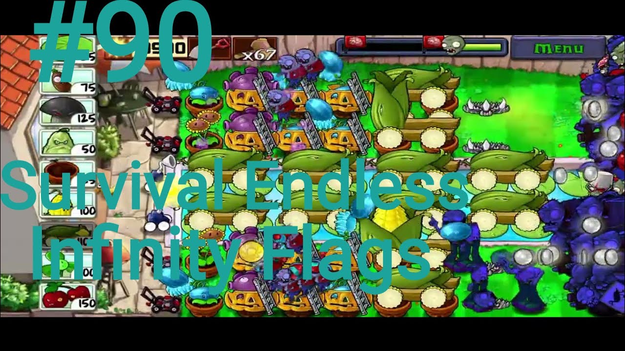 Plants VS Zombies Ramadan Holiday Special Survival Endless Part 90 8900 - 9000 Flags