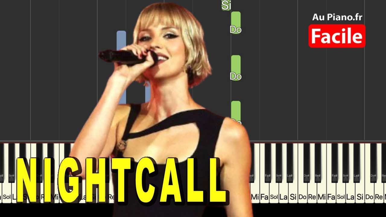 Angèle - Nightcall Ft. Kavinsky - Piano Tutorial FACILE