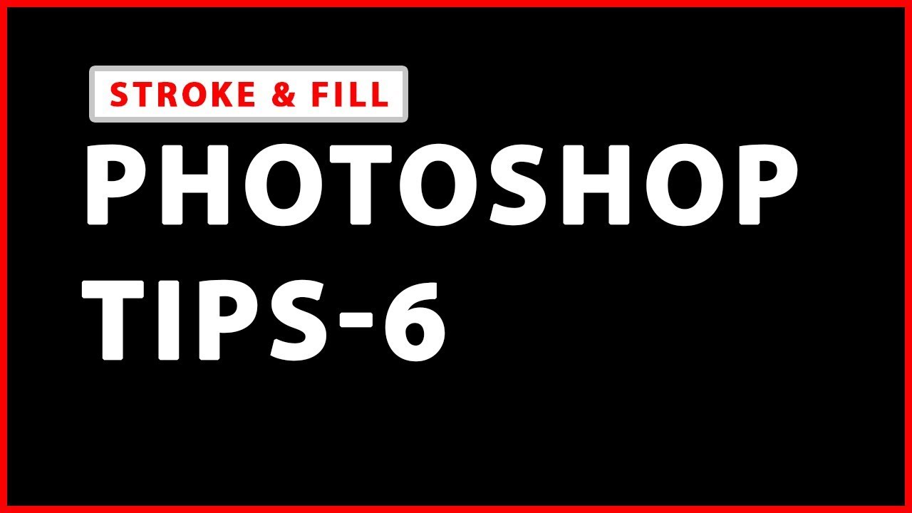 Photoshop Tips 6 : How to Make Stroke in Photoshop in Hindi