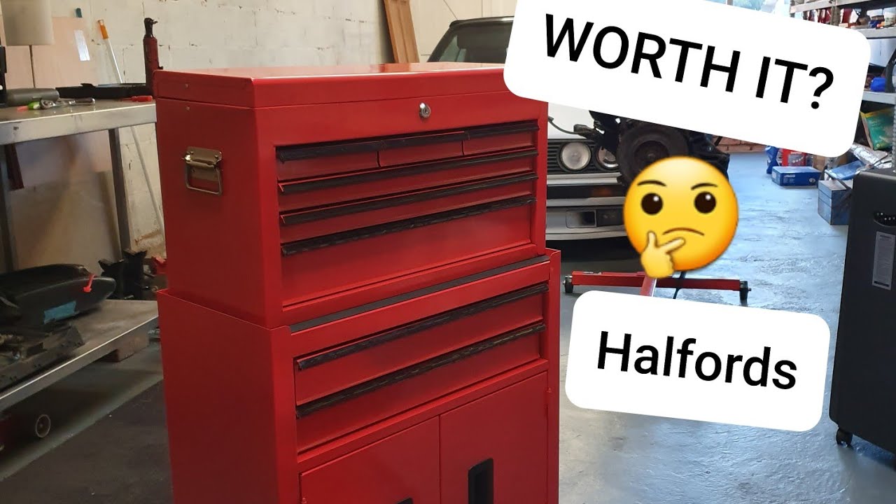 Unboxing Halfords £85 8 Drawer Toolbox - Worth it? Review
