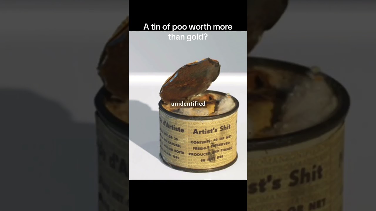 A tin of poo worth more than gold?#art #arthistory #artvideo #mystery #conceptualart #storytime
