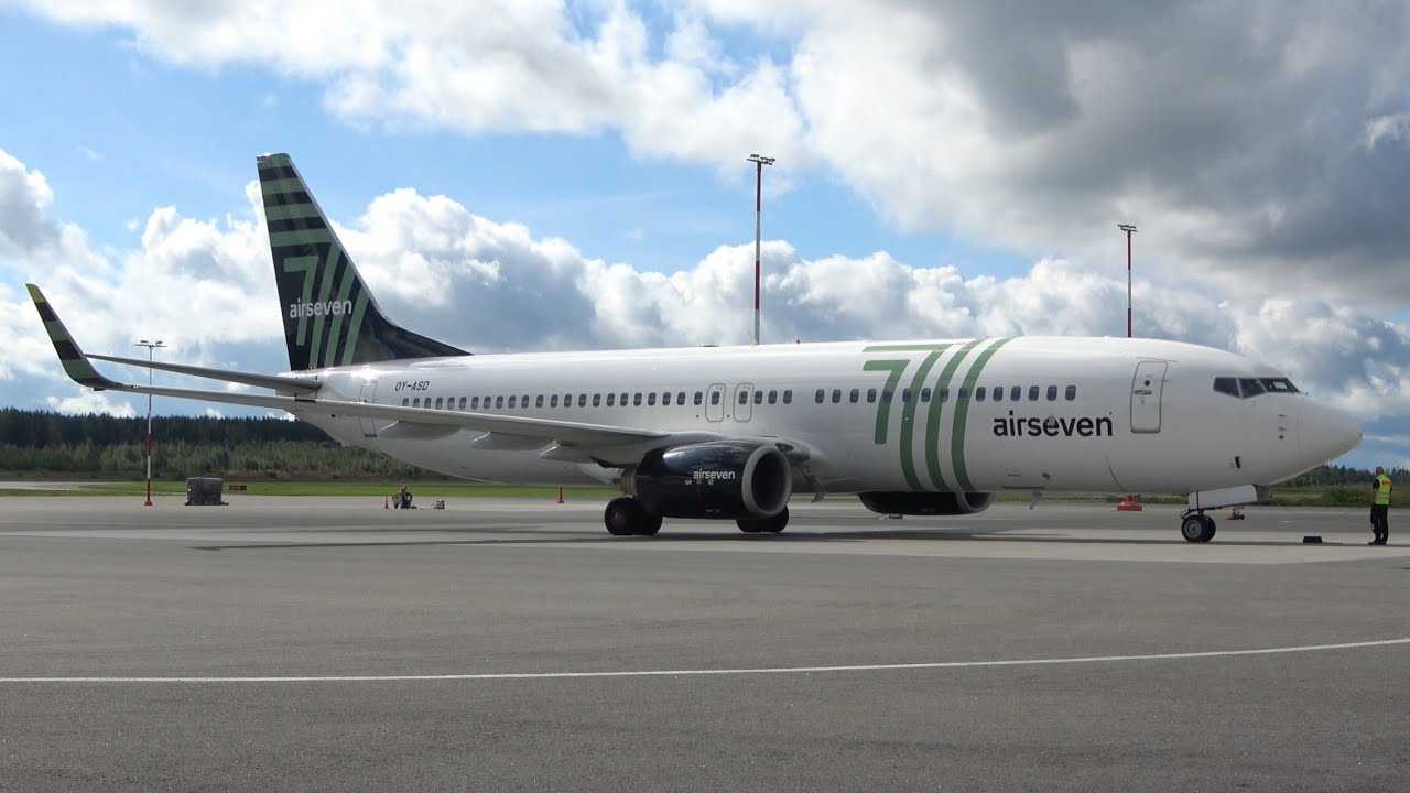 Airseven Boeing 737-800 OY-ASD at Tampere-Pirkkala
