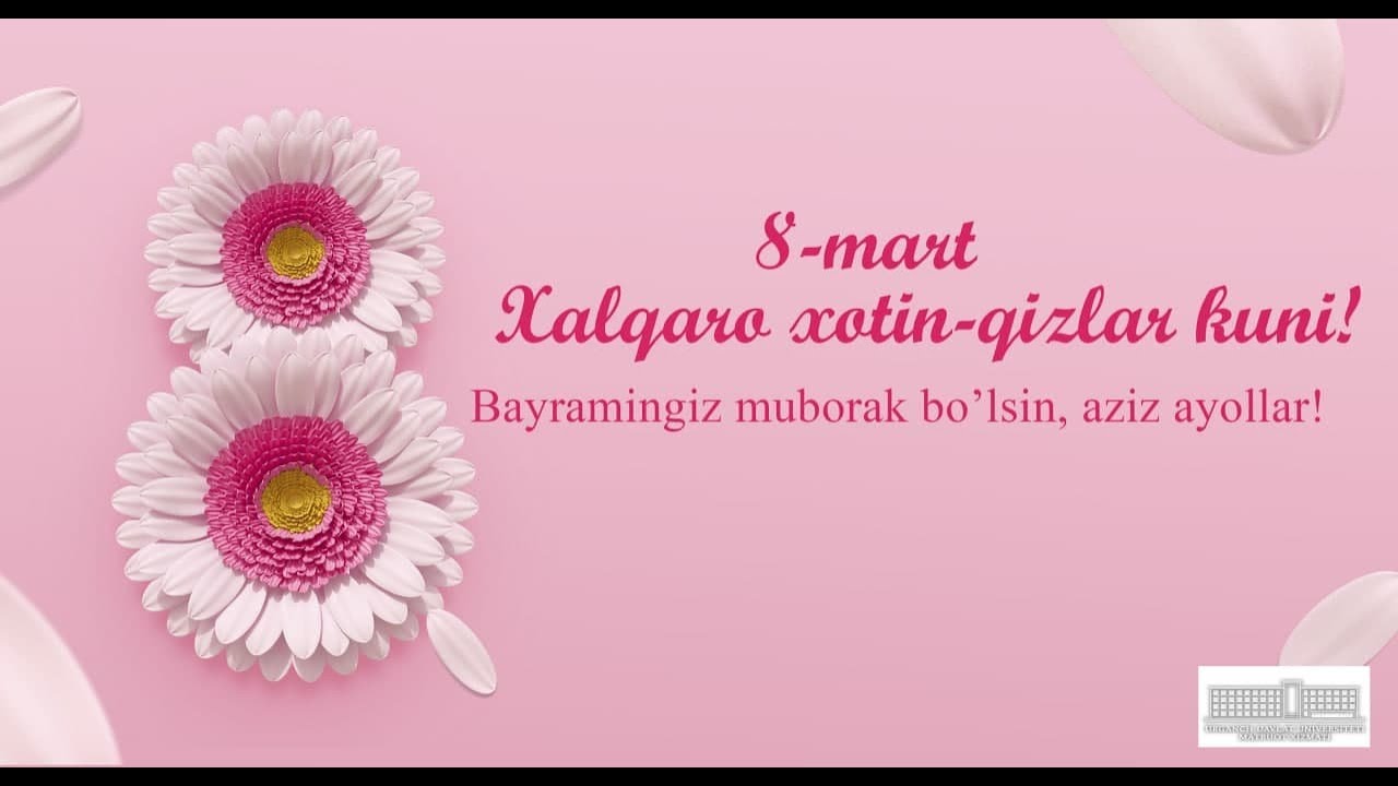 YANGIARIQ TUMAN IXTISOSLASHTIRILGAN MAKTABIDA 8-MART