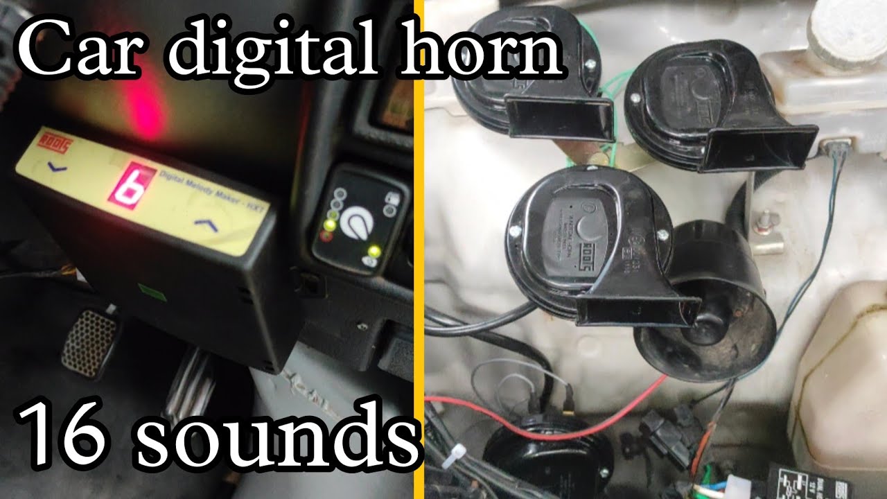 Roots windtone musical horn fitted in Eeco car | Roots hexatone horn controller | 16 sounds