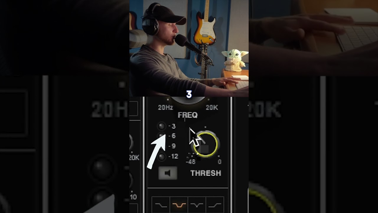 How to mix male vocals in 3 steps #mixingengineer #mixingtricks  #audiomixing #mixingtips #musicprod