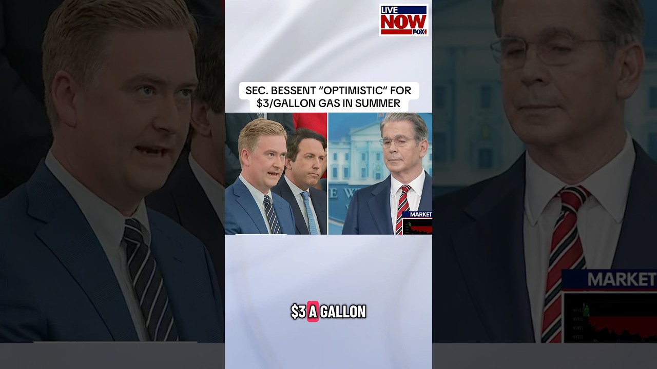 Treasury Sec. Bessent was asked if average gas prices could fall to $3 per gallon by the summer.