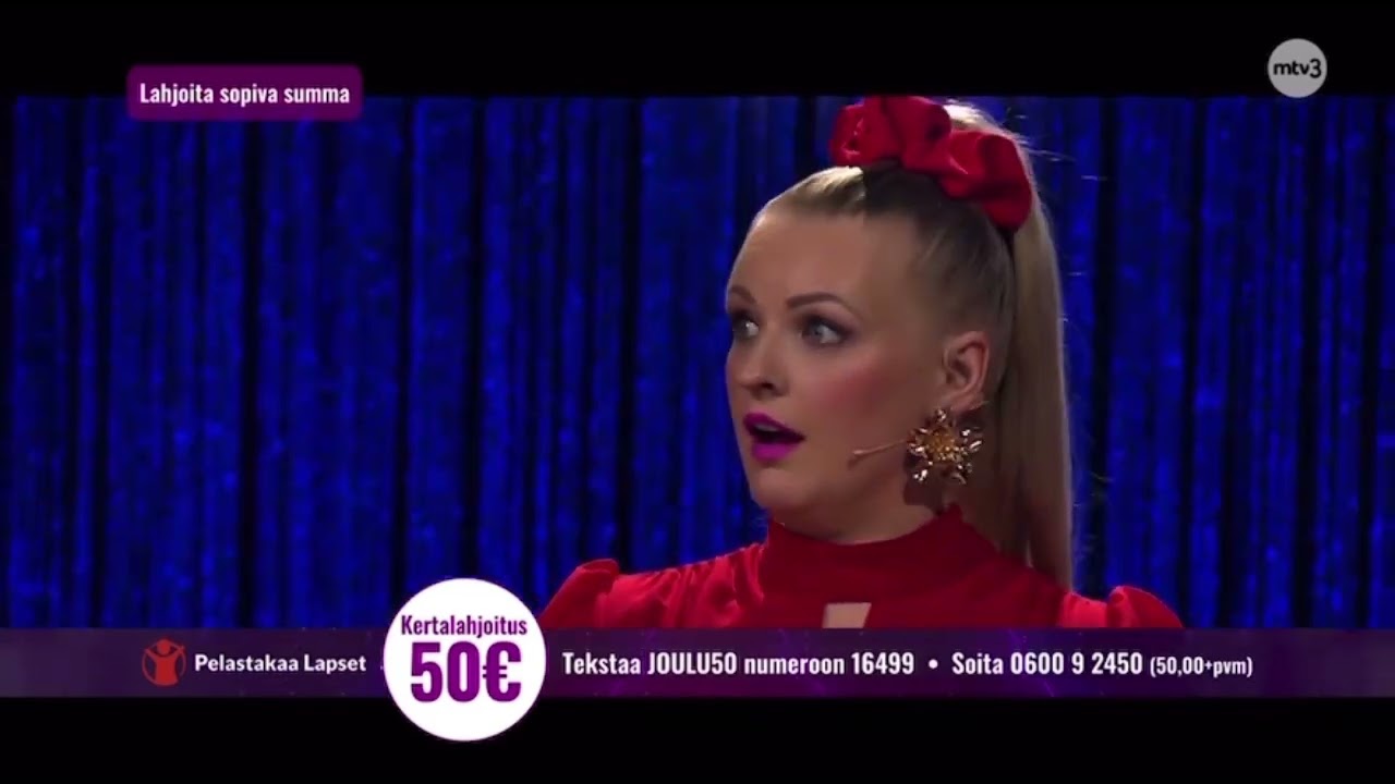 Lahjasäkki sings “Sylvian joululaulu” by Juha Tapio | Masked Singer Suomi | Pelastakaa lasten joulu
