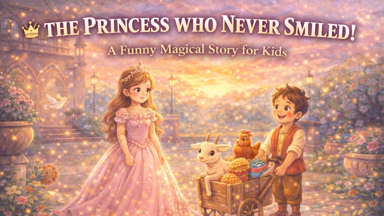 The Princess Who Never Smiled 👑 | Funny Kids Story About True Happiness | Magical Bedtime Story