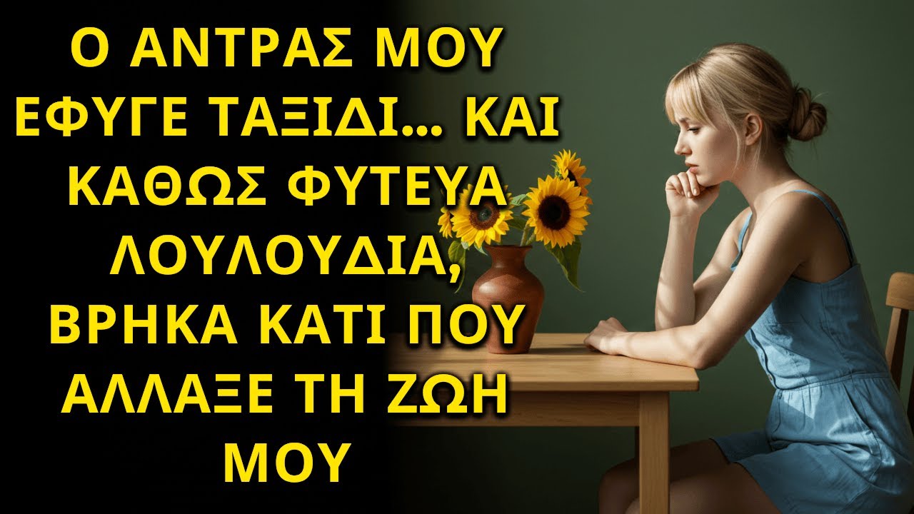 Ο ΑΝΤΡΑΣ ΜΟΥ ΕΦΥΓΕ ΤΑΞΙΔΙ… ΚΑΙ ΚΑΘΩΣ ΦΥΤΕΥΑ ΛΟΥΛΟΥΔΙΑ, ΒΡΗΚΑ ΚΑΤΙ ΠΟΥ ΑΛΛΑΞΕ ΤΗ ΖΩΗ ΜΟΥ
